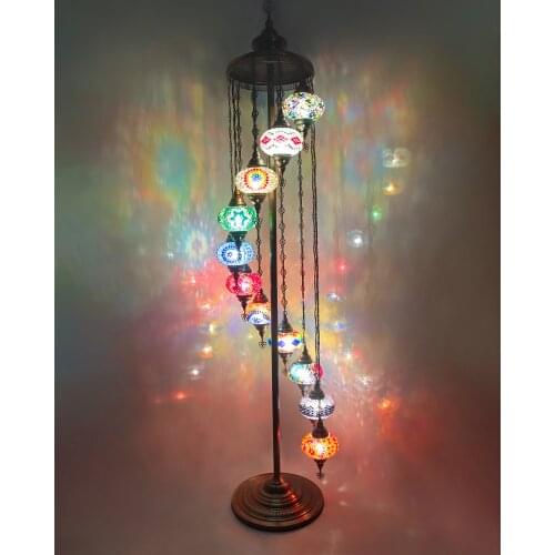 Turkish Mosaic Floor Lamp 11 Globe