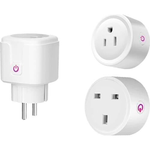 EU/US/UK Smart Wifi energy Power meter Plug with Power Monitor Smart Home Wifi Wireless Socket Outlet Works with Alexa-Google Ho