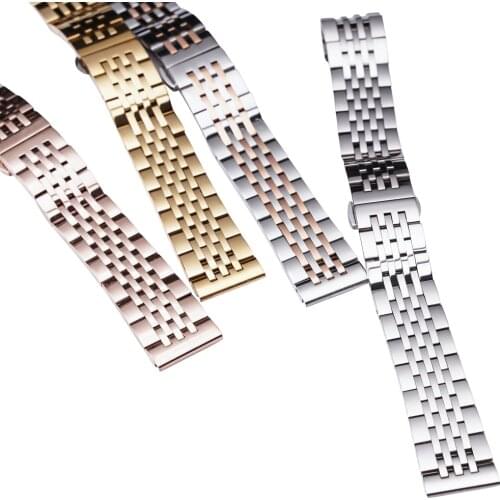High Quality Stainless Steel Watchband Bracelet 12mm 14mm 16mm 18mm 20mm 22mm Universal Men and Women Watches Strap Wristband