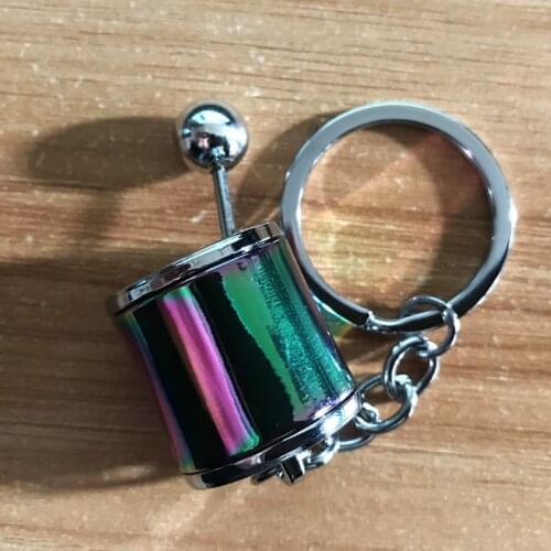 High quality metal car key ring Shift selector Gearbox 6MT Colorful style for bmw mercedes benz ford toyota honda audi Keychain