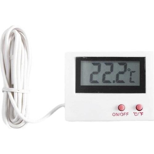 LCD Screen Fish Tank Thermometer Electronic Digital Refrigerator Aquarium Temperature Tester Monitoring Control Tool