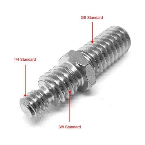 1/4 3/8 to 3/8 Adapter Screw for SIRUI BENRO TRIOPO Professional Tripod Monopod Center Axis Screw Photo Studio