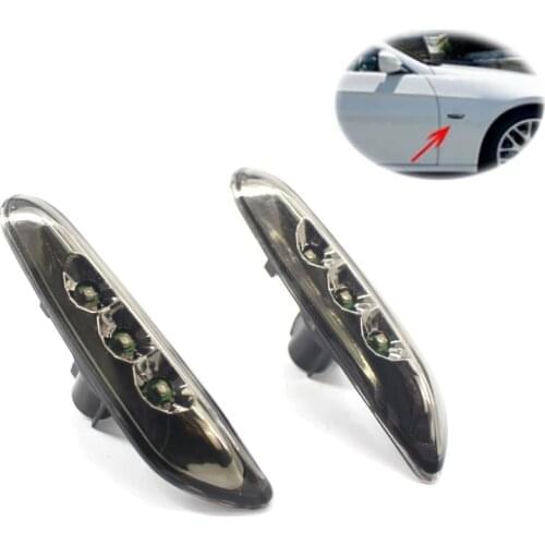 1 Pair LED Side Marker Light Turn Signal Light Fender Lamp For BMW E82 E88 E60 E61 E90 E91 E92 E93