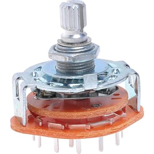 1Pcs 4 Way Guitar Amplifier Rotary Switch For Custom Wiring 4Way Switch