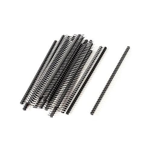 10PCS 2.54mm 40 Pin Male Single Row Pin Header Strip GOOD QUALITY
