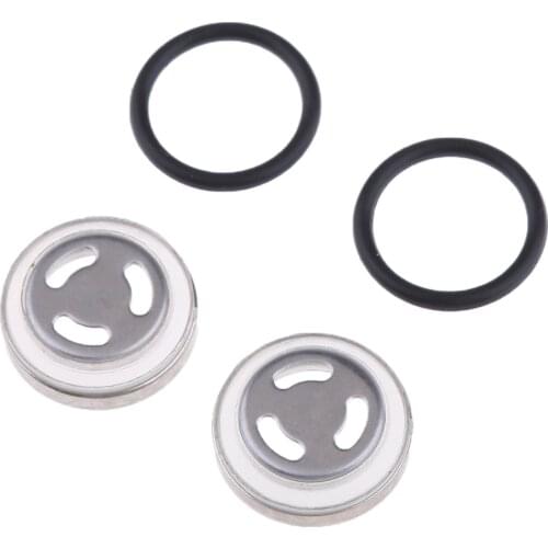 18mm Motorcycle Brake Master Cylinder Reservoir Sight Mirror Gasket (Iron + Rubber) Car Accessories