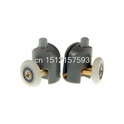 2) 25mm Dia Adjustable Shower Door Roller Runner Wheels Pulley Top Or Bottom
