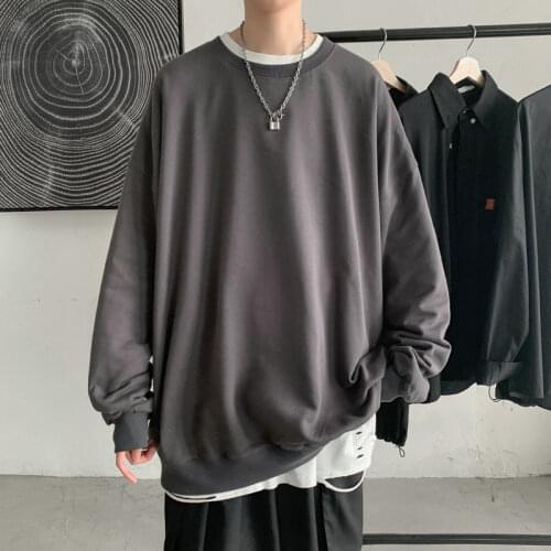 2021 Hoodies Sweatshirt Mens Black White Hip Hop Punk Pullover Streetwear Casual Fashion Clothes Mens Oversized Korean Harajuku