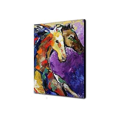 Free Shipping 100% Handicraft Abstract Modern Wall Art Multicolor Wall Decor Animal Oil Painting On Canvas (1 panel )