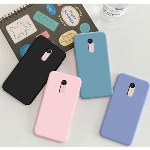 For Xiaomi Redmi 5 Plus Case Soft TPU Silicone Case Solid Color Protective Phone Shell For Xiaomi Redmi 5 Plus Back Cover Cases