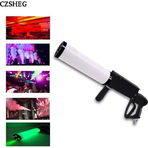 Hot sale Carbon dioxide gas column gun with RGB leds for disco dj pun wedding party LED effect equipment LED CO2 DJ gas Gun
