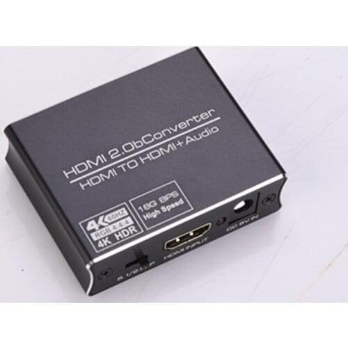 HD-MI 2.0 Audio Splitter 5.1 ARC HD-MI Audio Extractor HDCP 2.2 HDR10 Audio Converter 4K HD-MI to Optical TOSLINK SPDIF