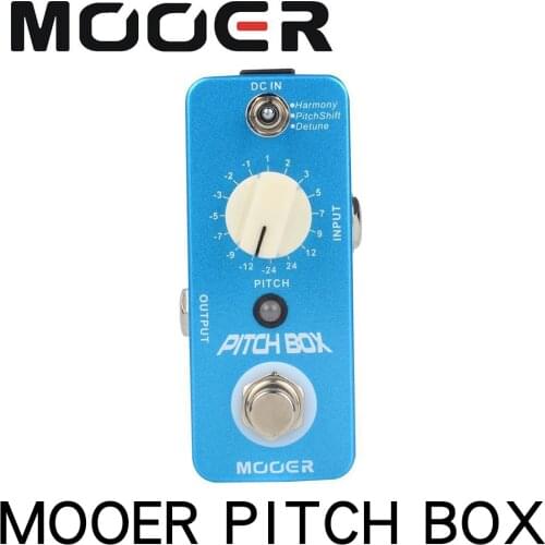 MOOER Pitch Box Compact Effect Pedal Harmony Pitch Shifting Detune 3 Mode True Bypass Guitar Pedal with Pedal Connector