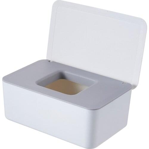 Wet Tissue Box Desktop Seal Baby Wipes Paper Storage Box Dispenser Holder Lid M68E