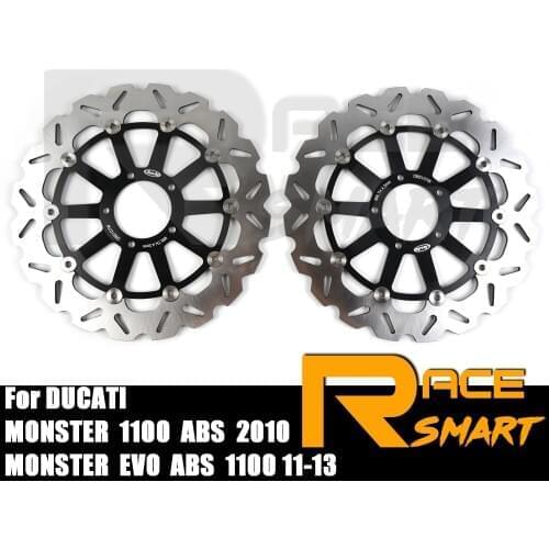 Motorcycle CNC Front Brake Disks Rotor Kits For DUCATI MONSTER 1100 ABS 2019-2010 Discs Rotors MONSTER EVO ABS 1100 2011-2013
