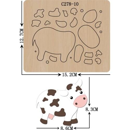 New Cattle Wooden die Scrapbooking C-278-10 Cutting Dies