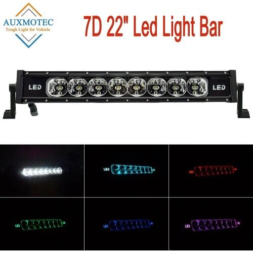 90W 120W 150W 180W 210W 240W Single Row Curved Offroad Led Bar Spot Flood Combo Driving Light Bar 12V 24V 4x4 SUV ATV UTV PICKUP