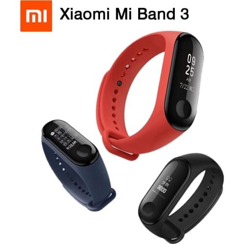 Hot Factory Original Xiaomi Mi Band 3 NFC Smart Bracelet MiBand Big Touch Screen OLED Message Heart Rate CN Version Smartband