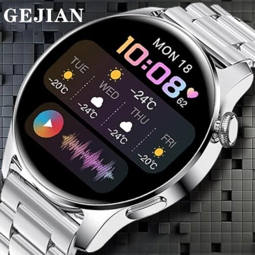 GEJIAN Smart Watch Men IP68 Waterproof Smartwatch Women Spin Button Sports Watch Bluetooth Call For Android Ios Smart Wristband