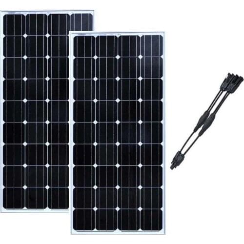 TUV Panneau Solaire Monocristalline 12v 150w 2 Pcs/Lot Solar Plate 300W 24v Camping Car Caravan Motorhome Solar Charger
