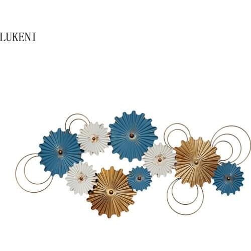 Three-dimensional Wall Decoration Wrought Iron Wall Hanging Wall Creative Home Metal Light Luxury Decoration Living Wall Pendant