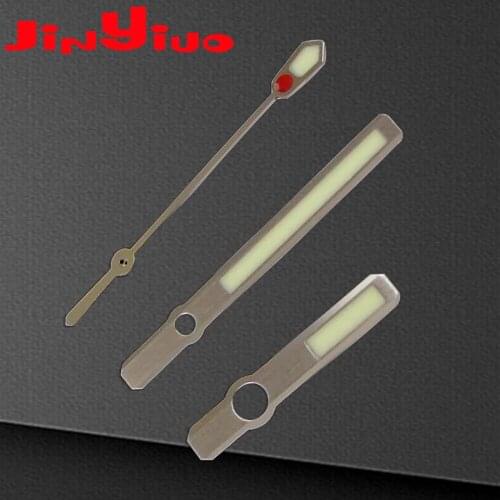 Three-dimensional silver hands Super luminous High Quality watch hands parts fit for NH35A NH36A 7s26 4r15 automatic movement