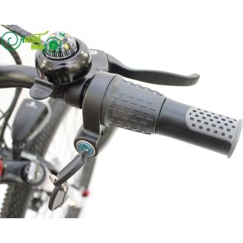 24V 36V 48V 60V 72V Universal E Bike Speed Twist Throttle with Key Locker Handle Bar Electric Bicycle Accelerator