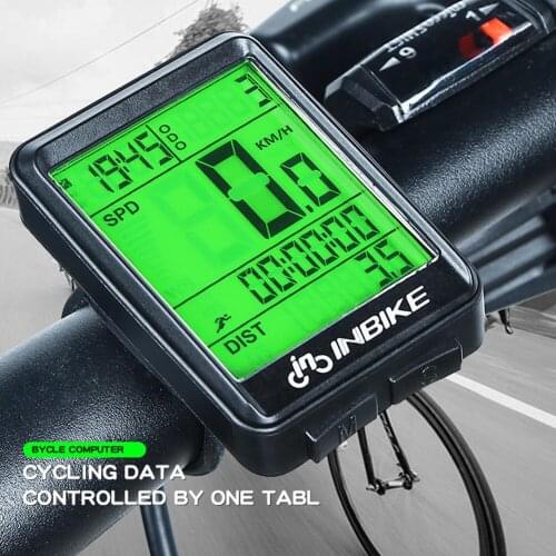 INBIKE Bicycle Computer Waterproof Odometer Wireless MTB Bike Cycling Stopwatch Speedometer Watch LED Digital Accessories