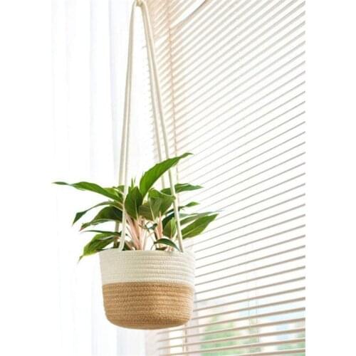 Plant Hanger Flower Pot Hanging Basket Support Heavy Weight Outdoor Indoor Garden Home Hemp Holder