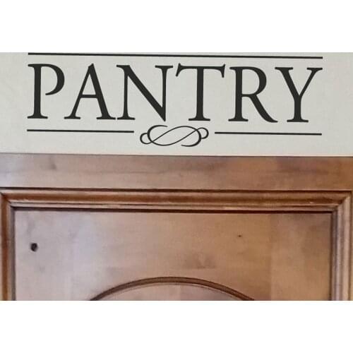Pantry Sign Kitchen Door Wall Sticker Pantry Words Door Wall Decal Vinyl Home Decor Pantry