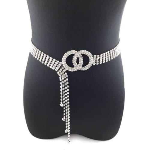 Western Rhinestone Full Rhinestone Belt Ladies Belt Inlaid Crystal Women Decoration All-match Diamond Belt Chain