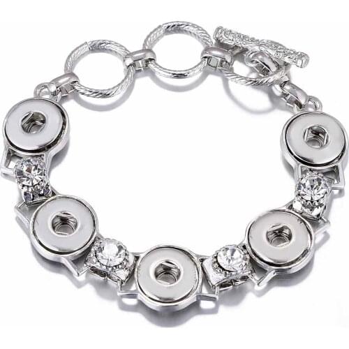 High quality 002 Vintage Engraving Snap Button Bracelet Interchangeable Charm Jewelry For Women Men(Fit 12mm button )