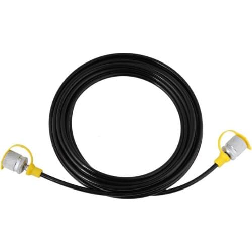 1pc 64MPa Hydraulic Pressure Test Hose 5.0M/16.4FT - Female Liquid Hydraulic Test Hose Black High Quality