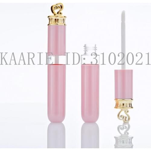 10/30/50pcs Pink Love Heart Empty Makeup DIY Lip Glaze Tube Lip Gloss Container Homemade Material Cosmetics Refillable Bottle