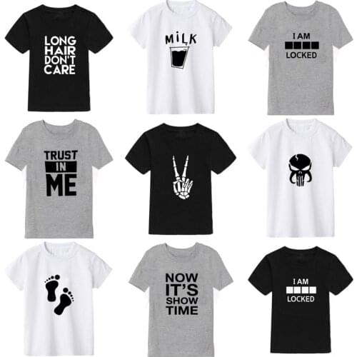 2021 New Childrens T-Shirt Boy Clothes High-Quality Pure Cotton Fashion Printing Casual Girl Clothes Baby Boy T-Shirt Kidss Top
