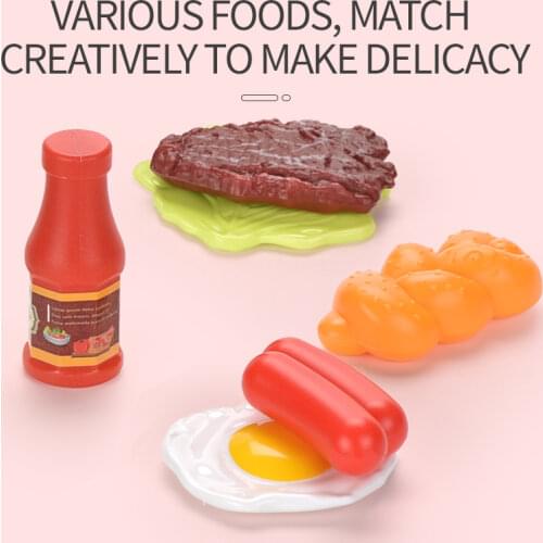 7PC Children Pretend Play Kitchen Toy Set Miniature Kitchen Simulation Food Cookware Pot Pan Cooking Play House Toy For Girl Kid