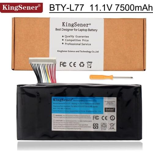KingSener BTY-L77 Laptop Battery For MSI GT72 2QD GT72S 6QF GT72VR WT72 MS-1781 MS-1782 MS-1783 2PE-022CN 2QD-1019XCN 2QD-292XCN