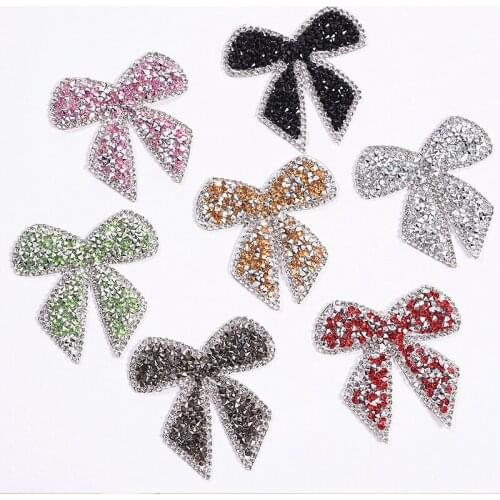 Bee Rhinestones Applique On Clothes Fashion Women Decor On Patches Clothing Decoration Accessory Manual Hot Drilling Cloth Patch