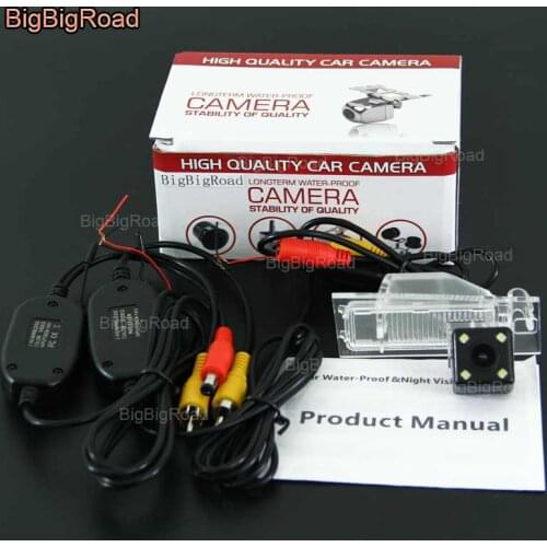 BigBigRoad For FIAT freemont ottimo Viaggo Wireless Camera Car Rear View Reversing Camera Night Vision HD CCD Parking Camera