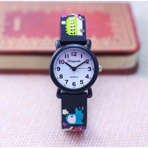 New Style High Quality Children Boys Girls Buses The School Bus Cartoon Lovely Watches Little Kids Students Fashion Wristwatches