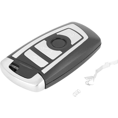 X Autohaux New Car Replacement Key Fob Shell Case Black 4 button remote key shell for BMW 1 3 5 Series F10 F20 F30 F40