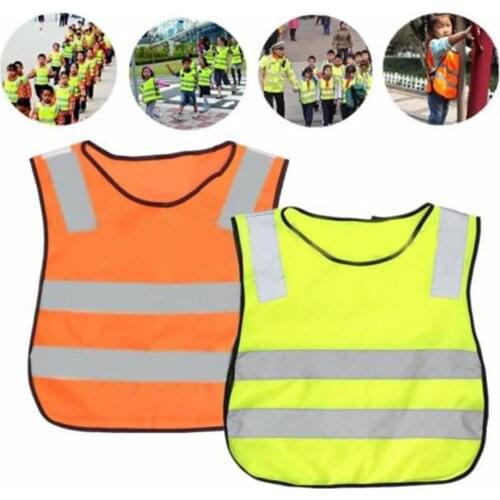 Kids Safety Security High Visibility Vests Road Traffic Children Reflective Reflector Vests Clothing Jacket Hot Sale