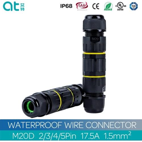 M20 Male Female Connectors Power Electric Screw Cable Wire IP68 Rated Waterproof