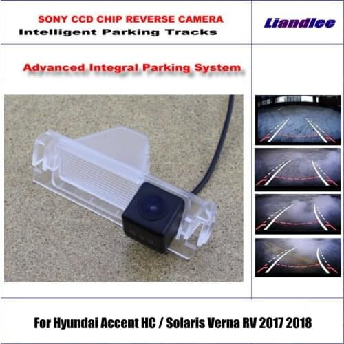 Car Backup Reverse Rear Camera For Hyundai Accent HC/Solaris Verna RV 2017 2018 Parking Tracks Dynamic Guidance Tragectory CAM