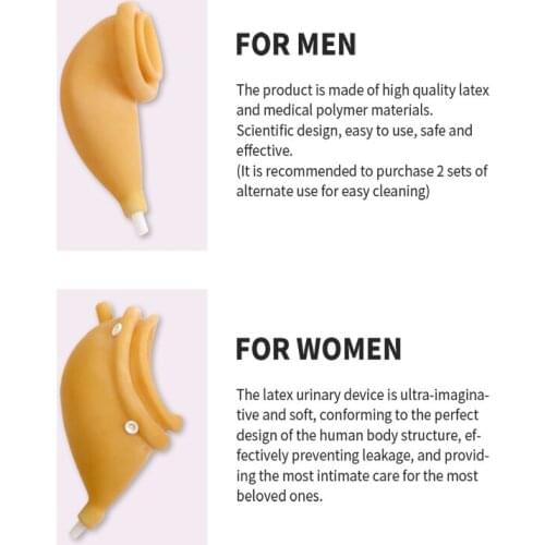 Women Men Elderly heathy care Urinals Latex Urine Urinary Incontinence for effective leakproofing Collector Bedridden Urine Bag