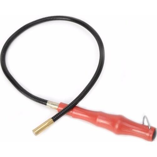 OOTDTY 57CM Magnetic Pickup Tool Garage Tool Repair Pick Up Red Plastic Handle Flexible Grabber