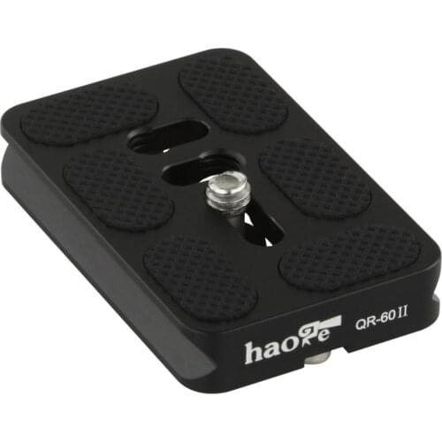 Haoge 60mm Metal Universal Quick Release Plate Fits Arca-Swiss Standard for Tripod Ballhead Panoramic Head Ball Head Clamp