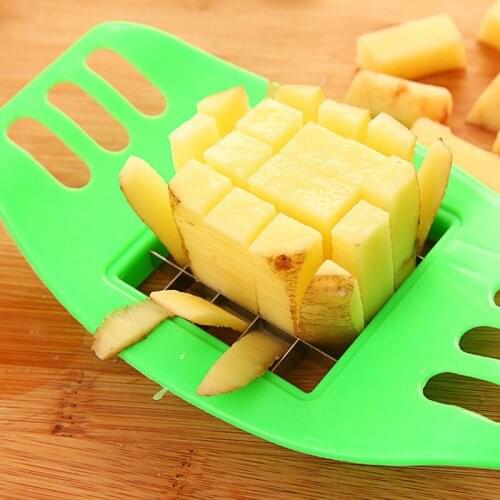 Stainless Steel Vegetable Potato Slicer Cutter Chopper Chips Making Tool Potato Cutting Fries Tool Kitchen Accessories
