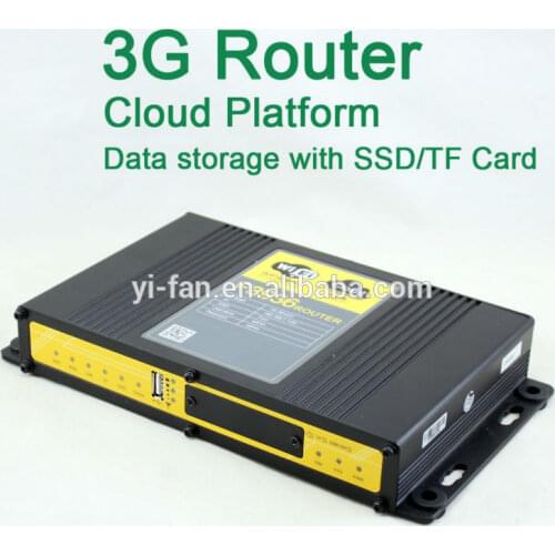 Support Cloud Platform 60 users connected industrial 3G WIFI router FOR CAR BUS WIFI