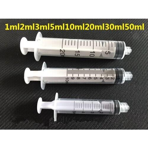 100pcs luer lock syringes 1ml 2ml 5ml 10ml 20ml 30ml 50ml disposal syringe with needle in single use packing for PRP use